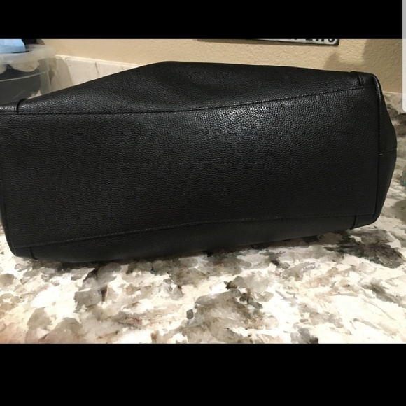 Coach Black Pebbled Leather Shoulder B8ag - Picture 4 of 5